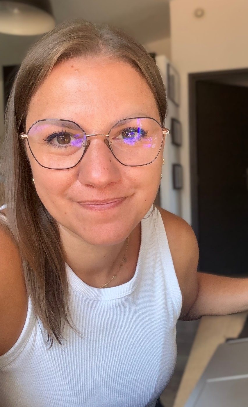 Mélanie Bahuaud pendant une séance en visio