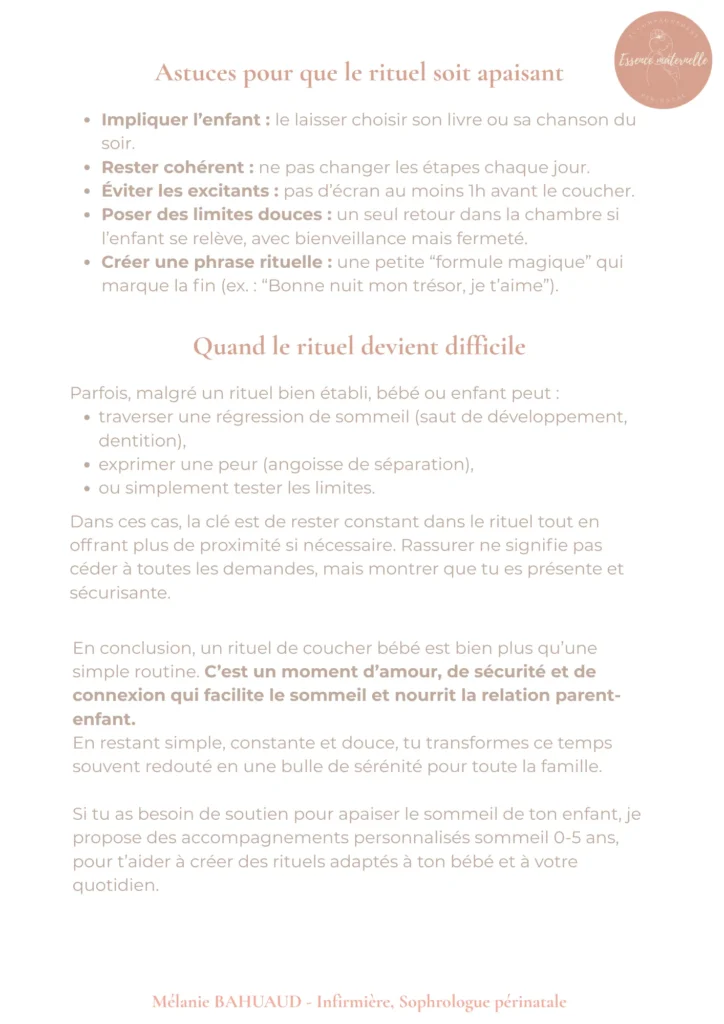 Créer un rituel de coucher 5