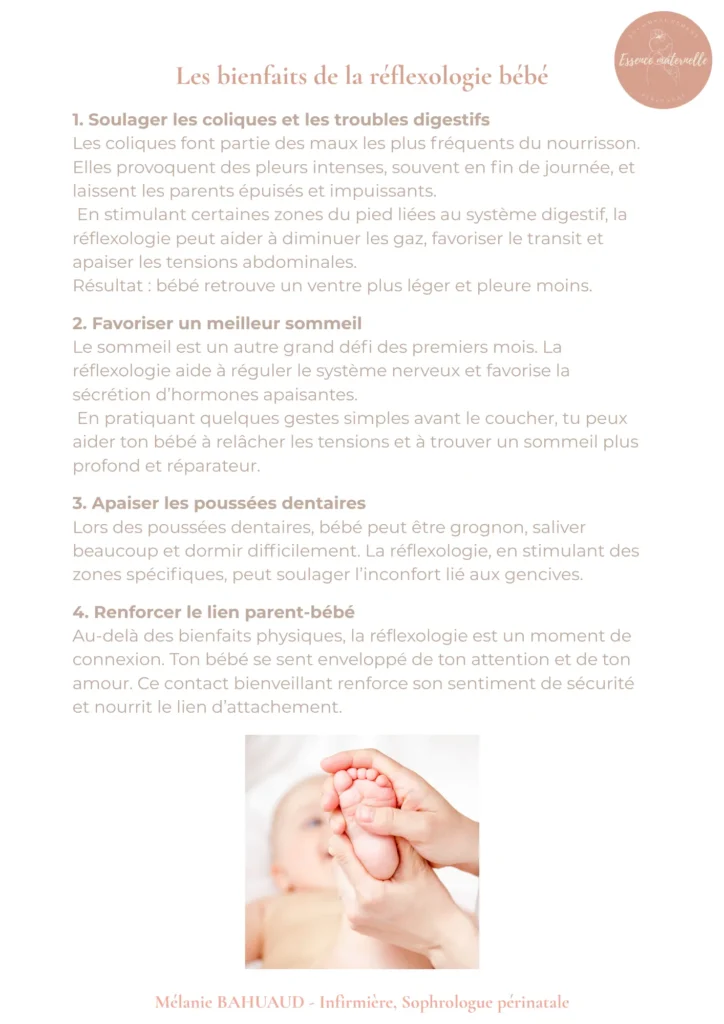 Les bienfaits de la reflexologie bébé 3