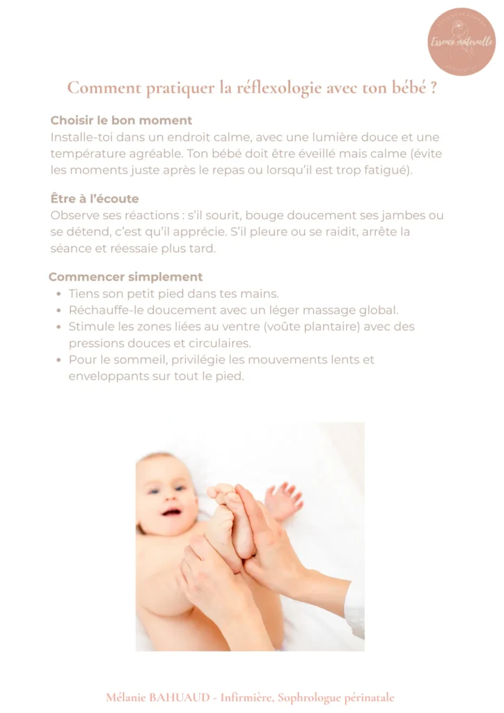 Les bienfaits de la reflexologie bébé 4