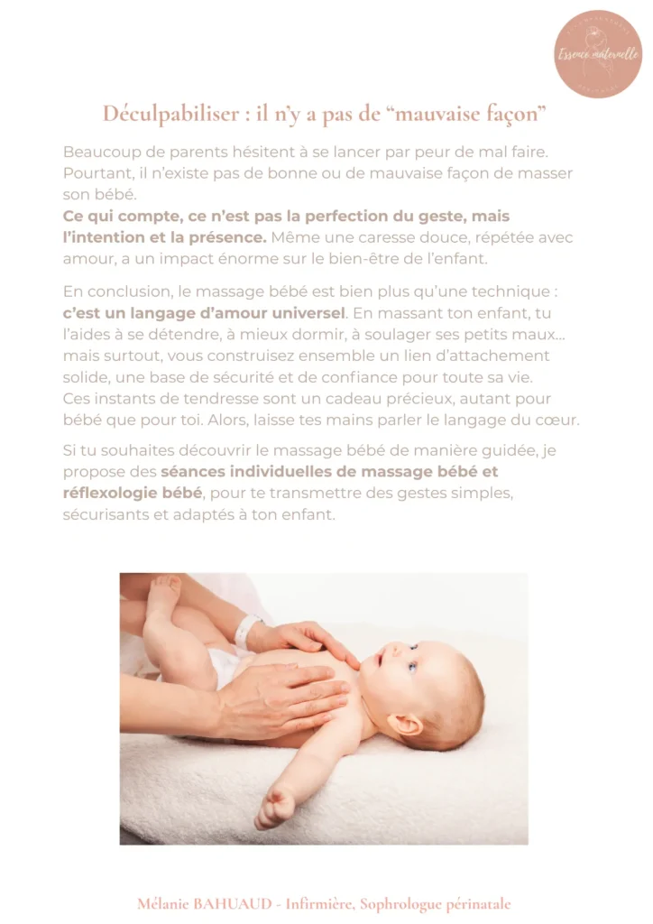 Masser son bébé 6