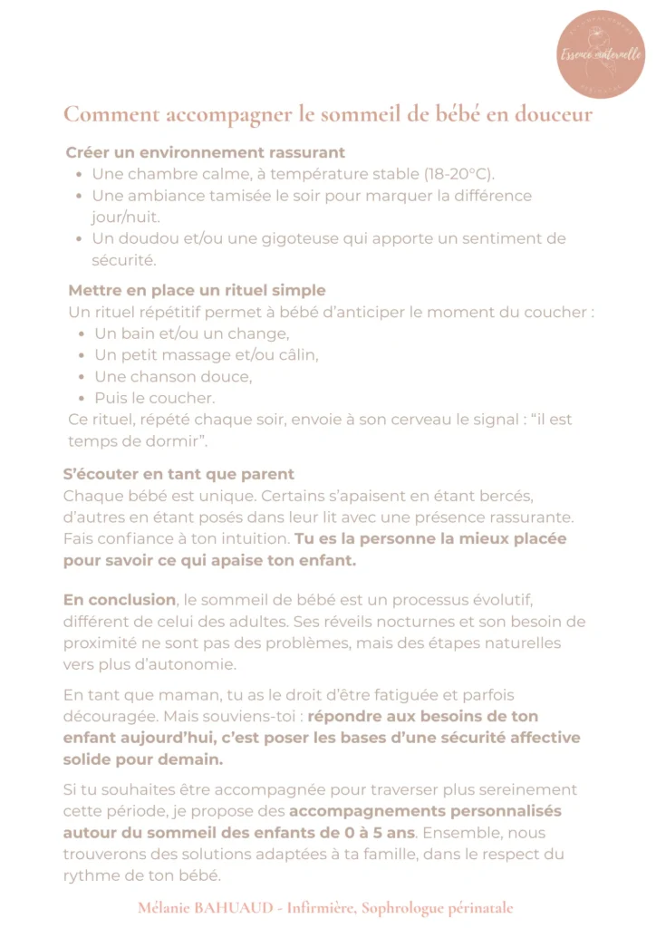 Pourquoi le sommail de bébé est différent du notre 5