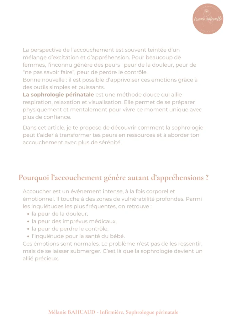 comment la sophro aide a preparer son accouchement 2